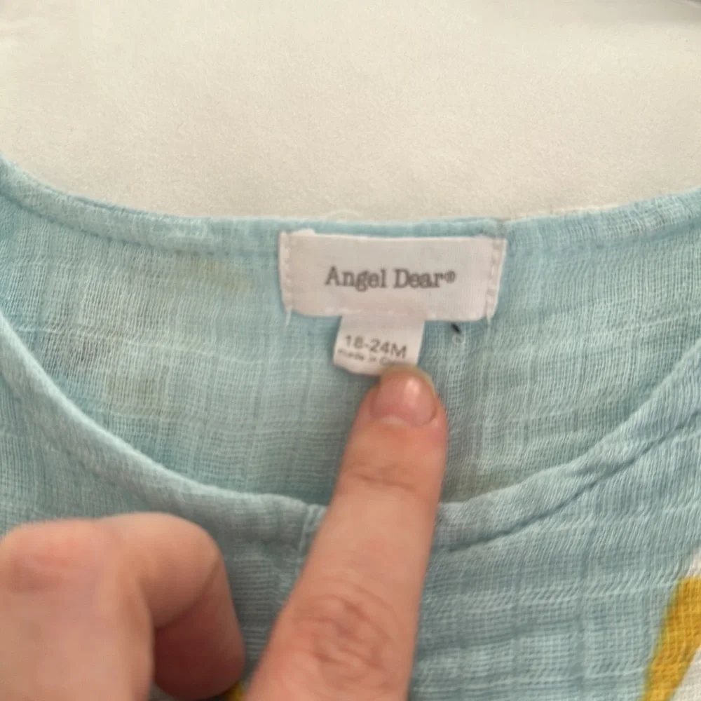 Angel Dear Pelican Henley Romper - Picture 3 of 5
